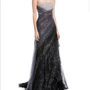 Pamella Roland Strapless Evening Gown